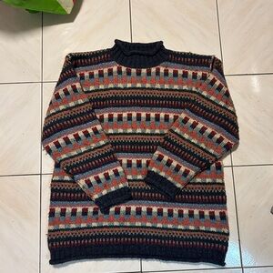 Cleo Oversized Patterned Multicolour Knit Medium